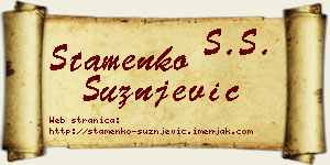Stamenko Sužnjević vizit kartica